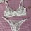 Beyaz Dantelli Bralet Takım