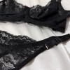 Siyah Dantelli Bralet Takım