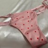 Kalp Desenli Pembe Bralet Takımı