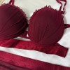 Bordo İstiridye Sütyen Takımı