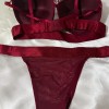 Bordo İstiridye Sütyen Takımı
